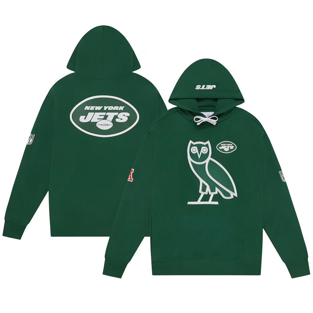 Men 2026 NFL New York Jets hoodie Green 02->new york jets->NFL Jersey